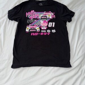 Hello Kitty Black and Pink Kids T-Shirt
